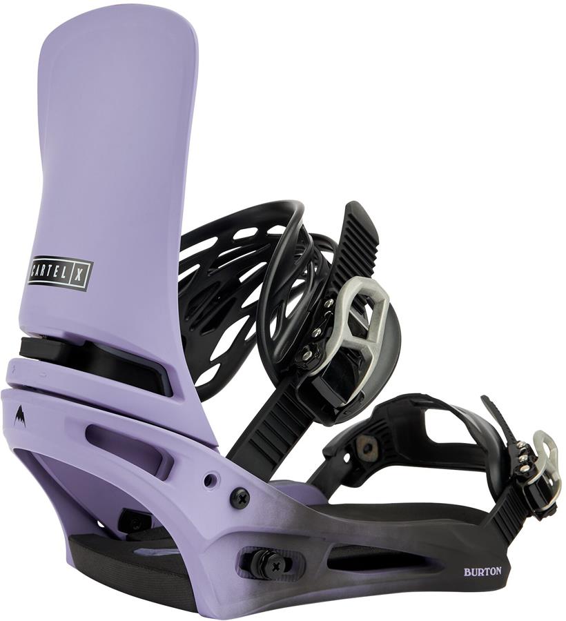 Burton Cartel X Re:Flex Snowboard Bindings, Large Violet Fade 2022