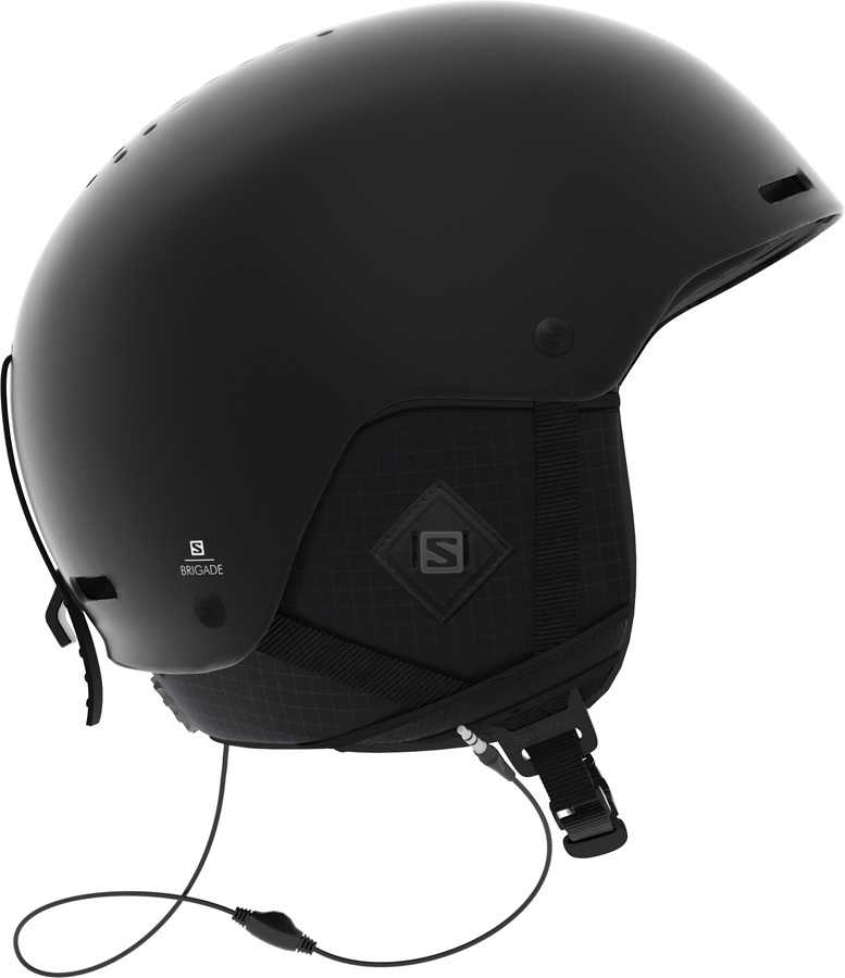 Salomon Brigade+ Audio Snowboard/Ski Helmet, S Black