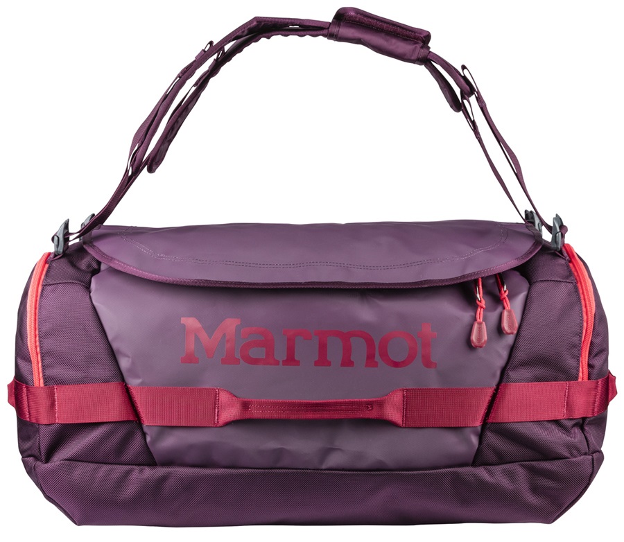 Marmot Long Hauler Duffel Travel Bag, 50L Dark Purple/Brick