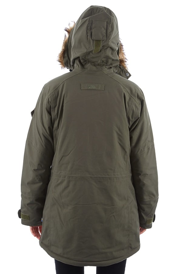 Fjallraven Nuuk Women's Waterproof Parka Jacket, UK 12, Laurel Green