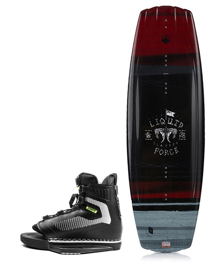 Liquid Force Classic Maze Wakeboard Package, 142 UK 610 Blck 2019