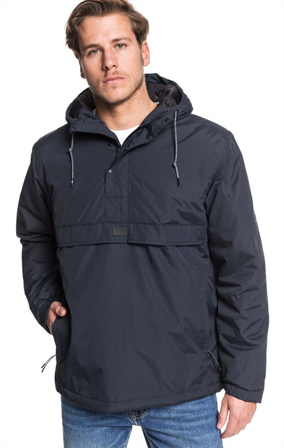 Quiksilver Tazawa Hooded Pullover Jacket, M Black