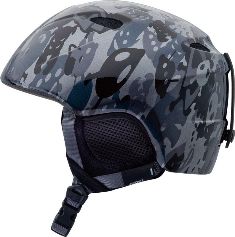 Giro Slingshot Kid's Ski Helmet, Grey Alien Camo