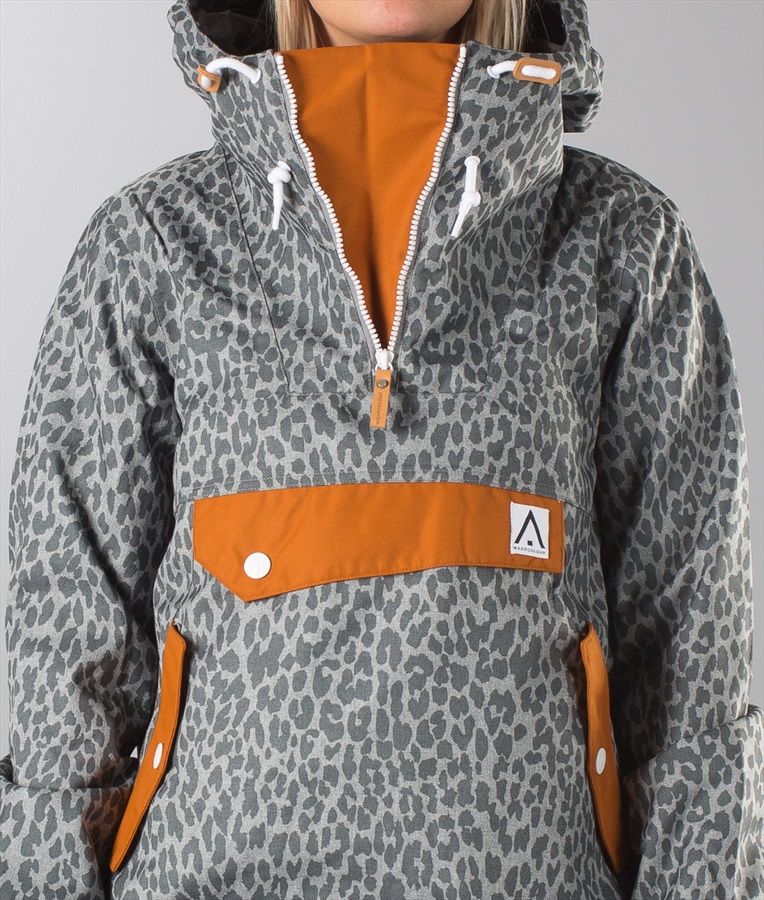 Wearcolour Recruit Anorak Women's Snowboard Jacket, M Grey Leo
