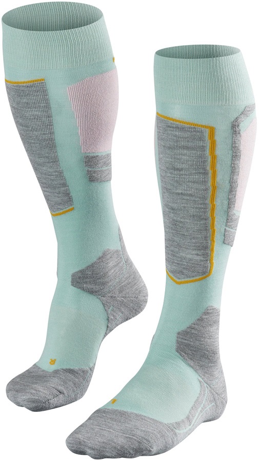 Falke SK4 Merino Wool Women's Ski Socks, UK 2.53.5 Austerity