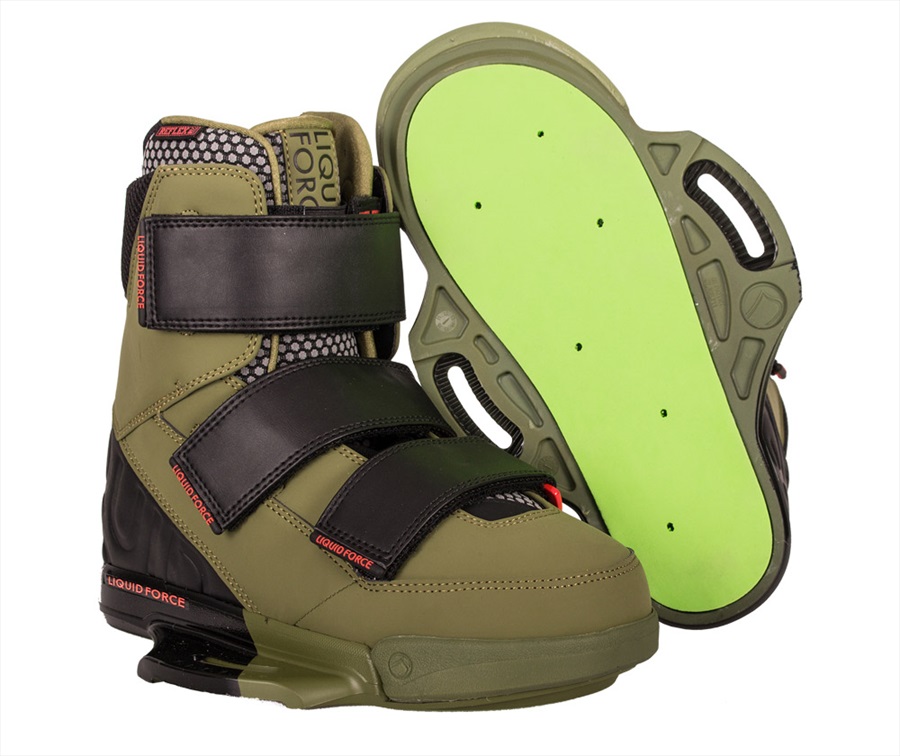 Liquid Force Vantage CT Walk Wakeboard Bindings, UK 89 Khaki 2019