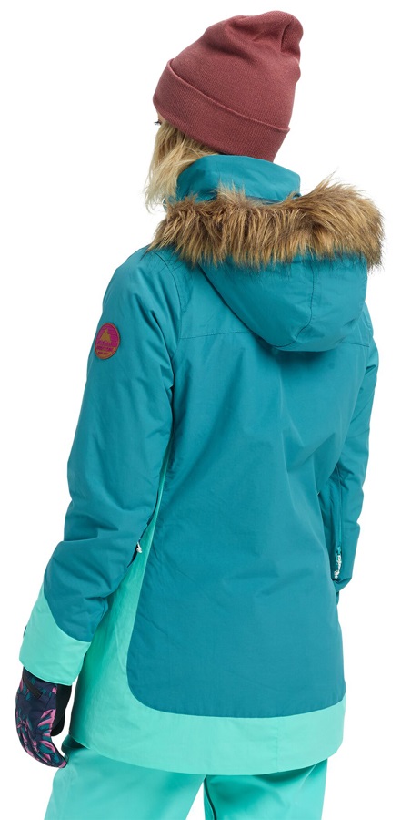 Burton Lelah Women's Ski/Snowboard Jacket, S Green-Blue Slate