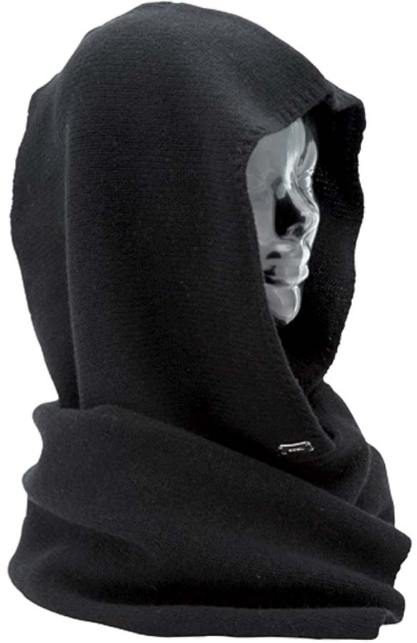 black hooded scarf