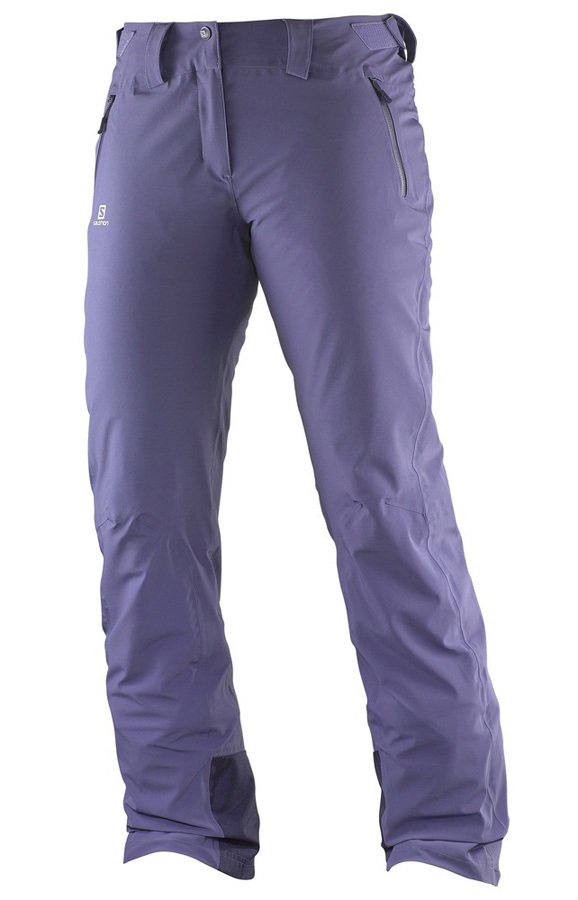 Salomon Iceglory Women's Ski/Snowboard Pants M Daybreak Grey Short