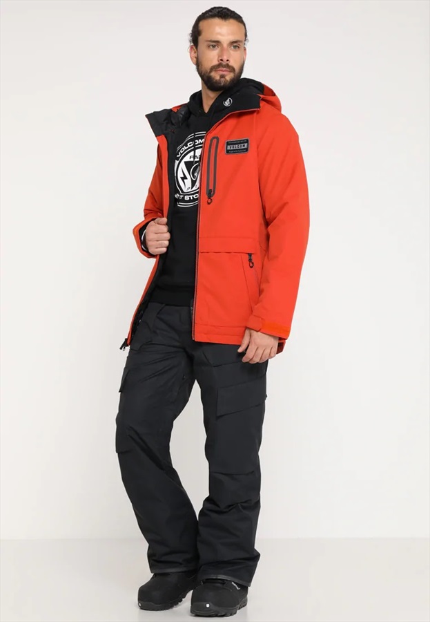 Volcom Analyzer Insulated Ski & Snowboard Jacket, M Burnt Orange