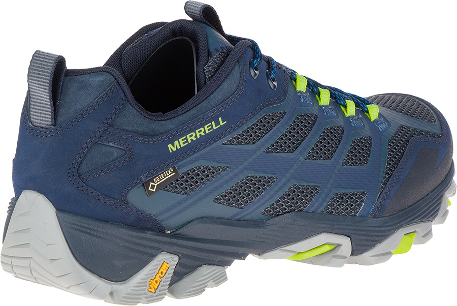 Merrell Mens Moab FST Gore-Tex Walking Shoes, UK 9.5 Navy