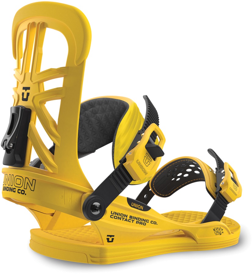Union Contact Pro Snowboard Bindings M/L Yellow 2016