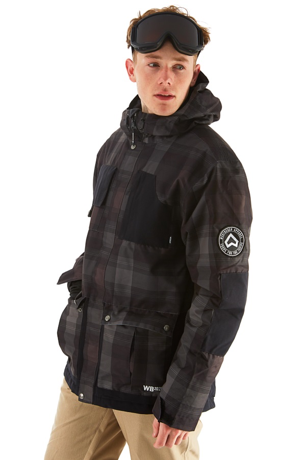 Westbeach Domineer Ski/Snowboard Jacket, XXL Steel Check