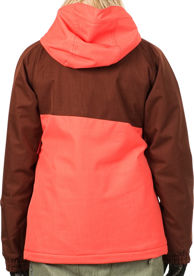Nikita Dyngja Women's Ski & Snowboard Jacket, L, Coral/Brown/Grey