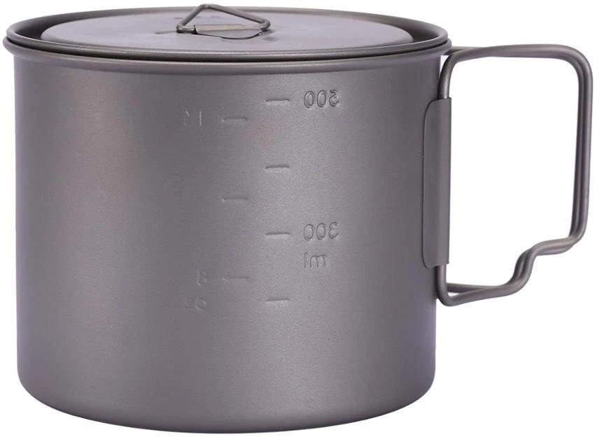 Toaks Light Titanium Pot Ultralight Camping Cookware, 550ml