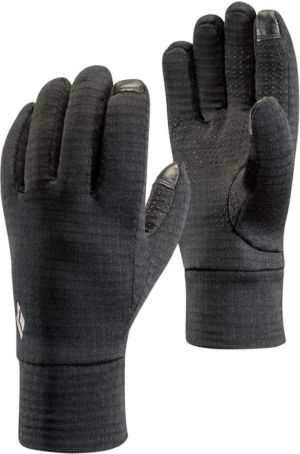 Black Diamond Heavyweight Wool Ski/Snowboard Liner Gloves, XL Black