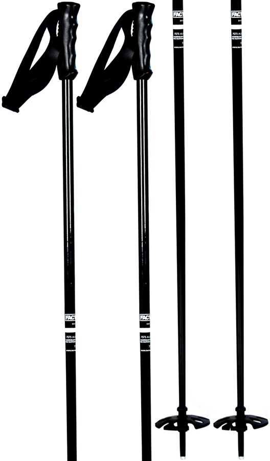 Faction Baton Luxe Pair Of Ski Poles, 120cm Black