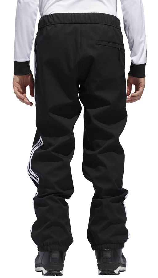 Adidas Lazy Man Softshell Ski/Snowboard Pants, L Black/White
