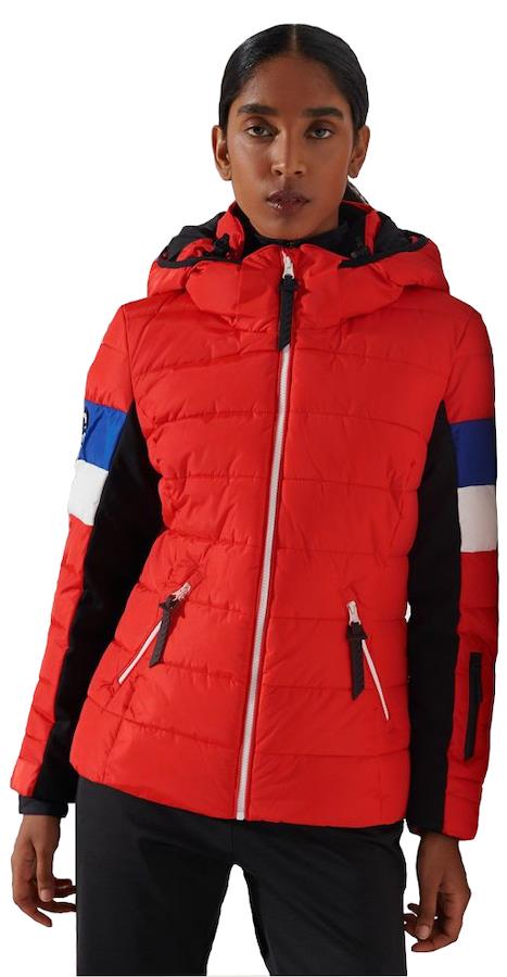Superdry Alpine Revive Women's Ski/Snowboard Jacket UK 12 Apple Red