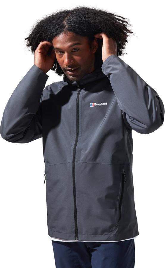 Berghaus Men's Paclite 2.0 Gore-Tex Shell Waterproof Jacket, S Carbon