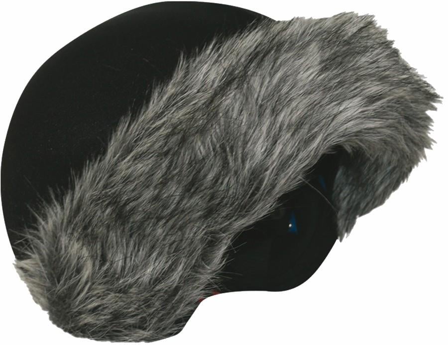 Coolcasc Exclusive Ski/Snowboard Helmet Cover One Size Grey Fur