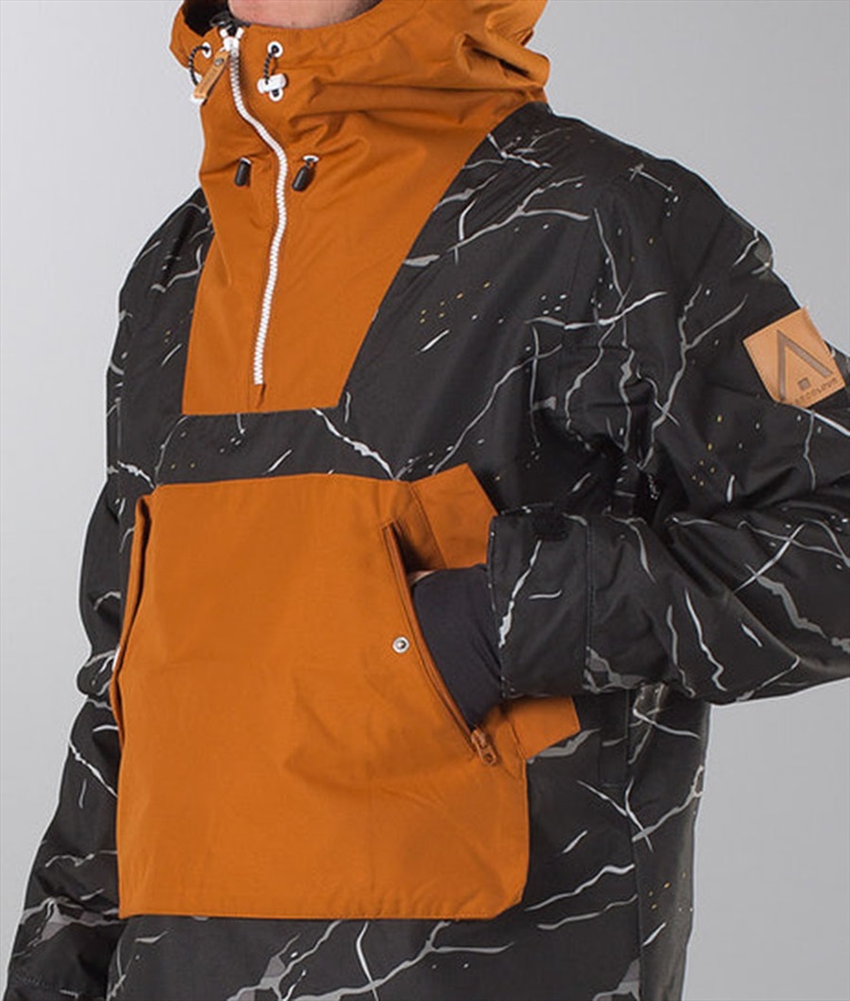 Wearcolour Anorak Ski/Snowboard Jacket, S Black Marble