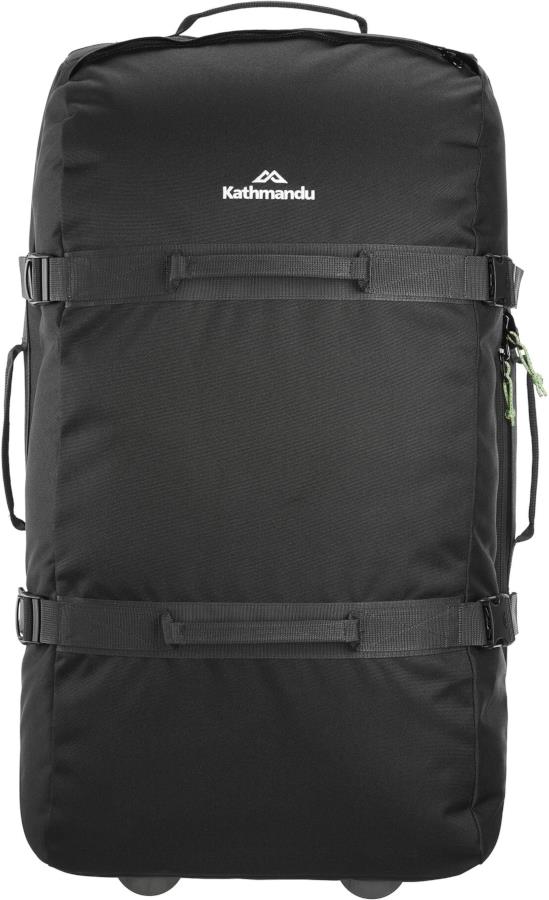 Kathmandu Split Level Trolley V2 Wheeled Bag/Suitcase, 100L Black