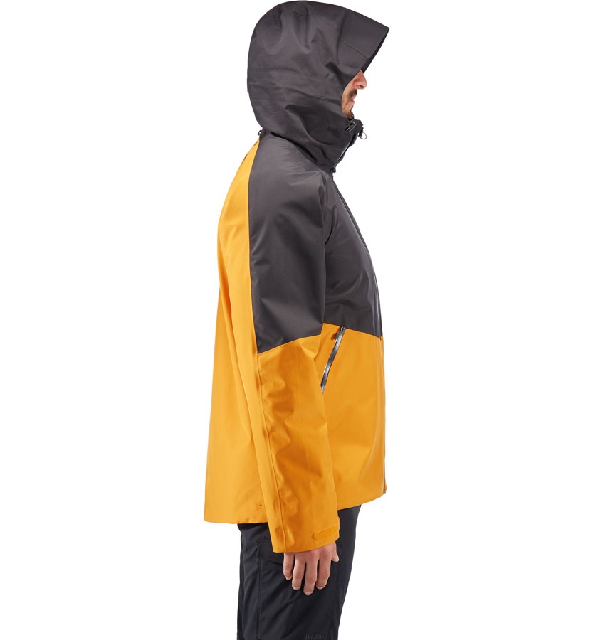 Haglofs Merak Gore-Tex Shell Ski Jacket, S Desert Yellow/Slate