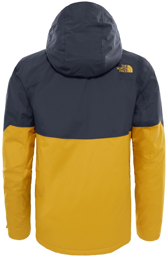 The North Face Fourbarrel Snowboard/Ski Jacket, L Yellow/Grey