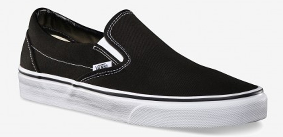 Vans Classic Slip-On Skate Shoes UK 8 Black/White
