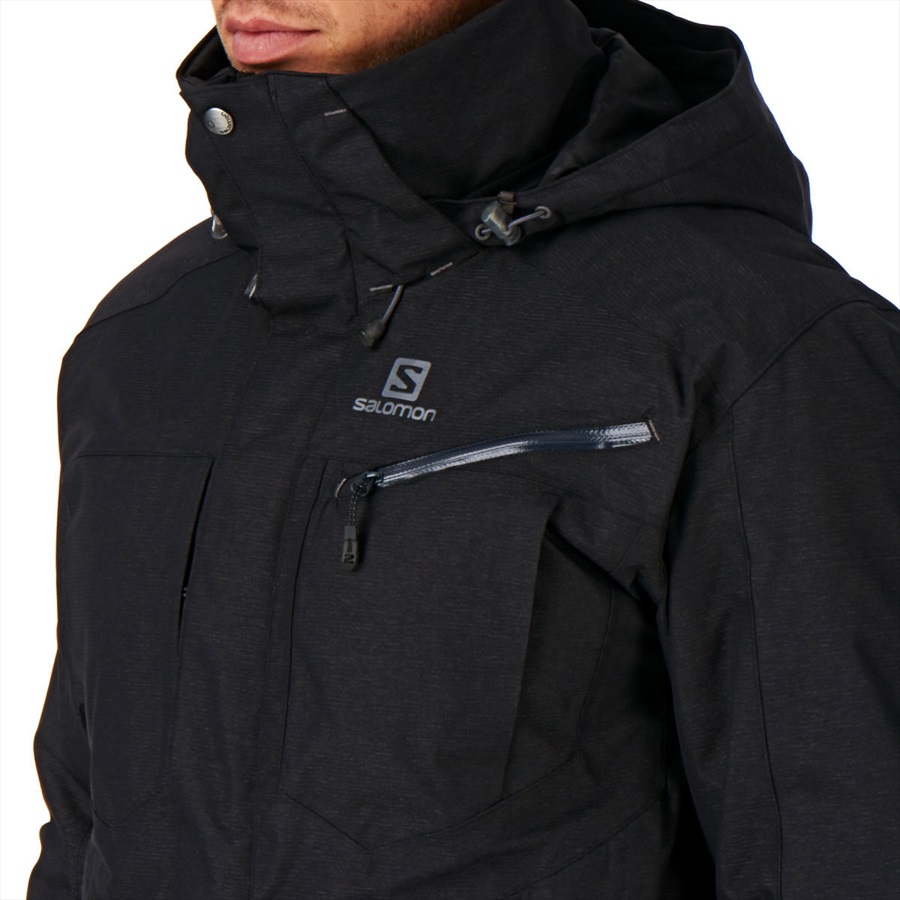 salomon black ski jacket