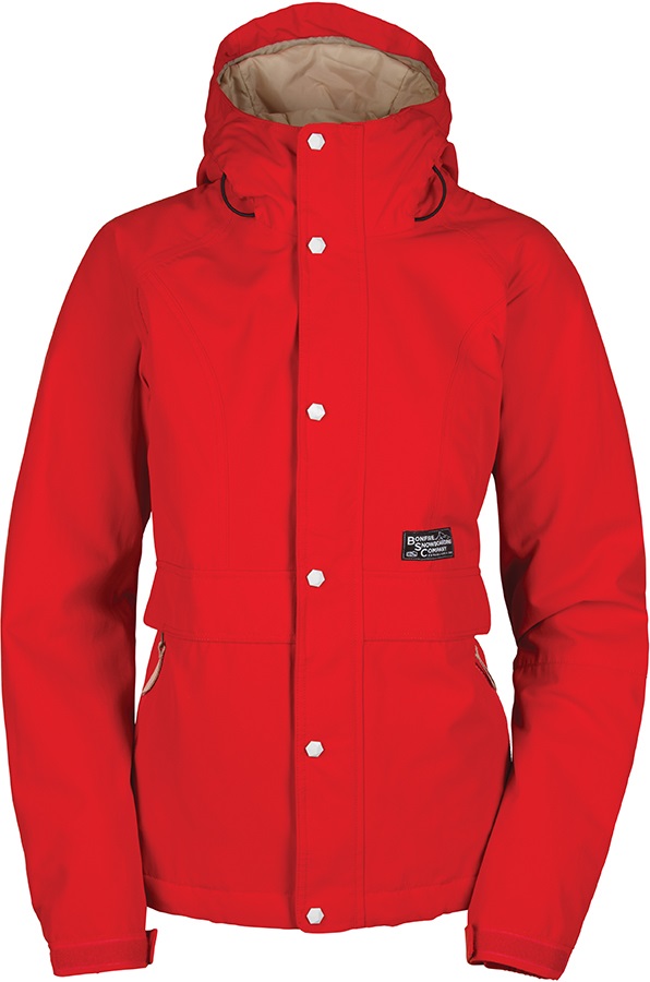 Bonfire Charlie Women's Ski and Snowboard Jacket, L, Poppy