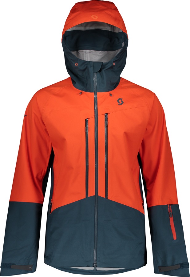 Scott Explorair 3L Snowboard/Ski Jacket M Tangerine/Nightfall Blue