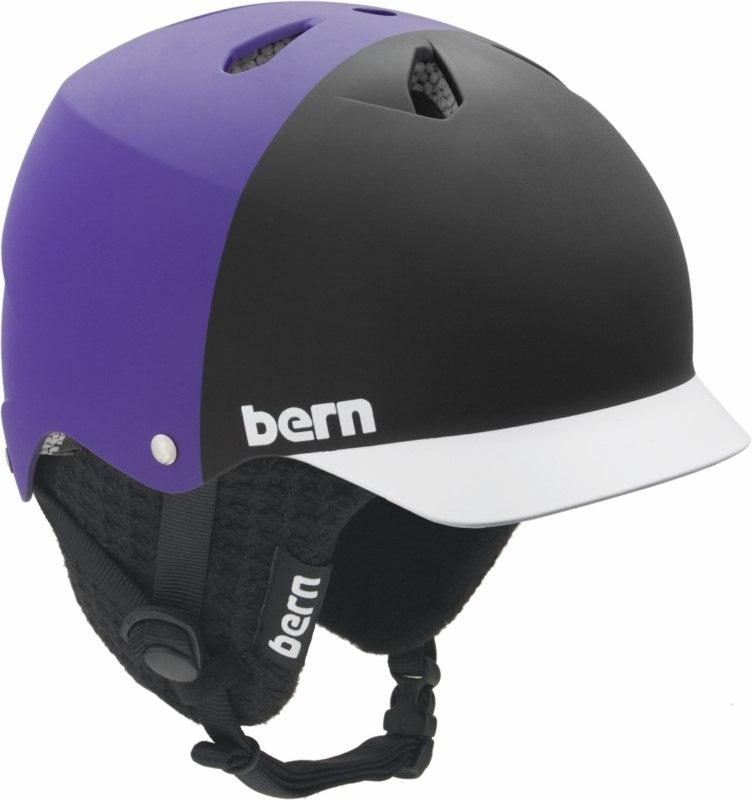 Bern Watts Hard Hat Winter Ski/Snowboard Helmet, XL, Purple Hatstyle