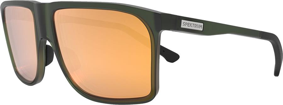 Spektrum Kall Gold Wayfayer Square Sunglasses, Moss Green