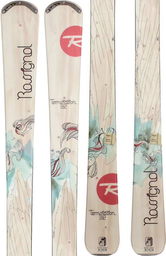 Skis parabolique d'occasion Femme ROSSIGNOL Temptation 82-168cm 