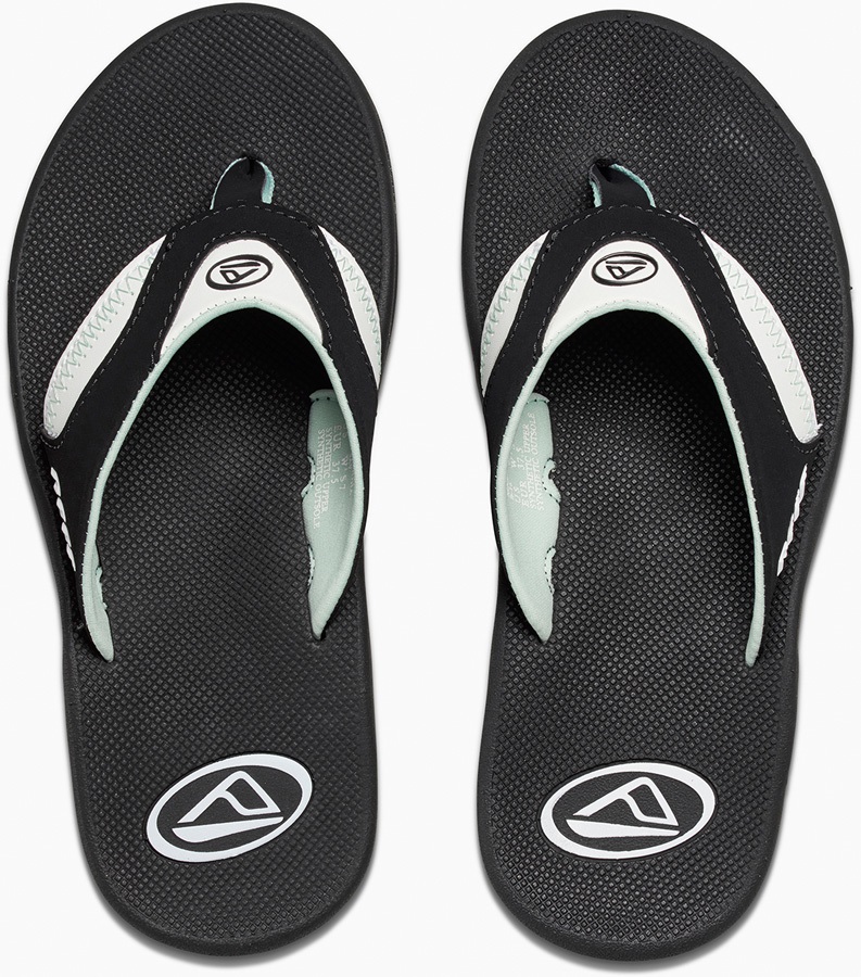 Reef Fanning Women's Flip Flops, UK 6, Black/Mint