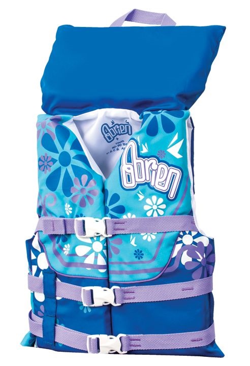 O'Brien Kids Nylon Approved Buoyancy Aid With Collar, Youth Blue Purpl