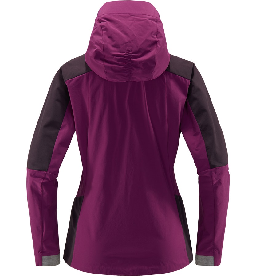 Haglofs Skarn Hybrid Women's Softshell Jacket, UK 10 Lilac/Acai Berry
