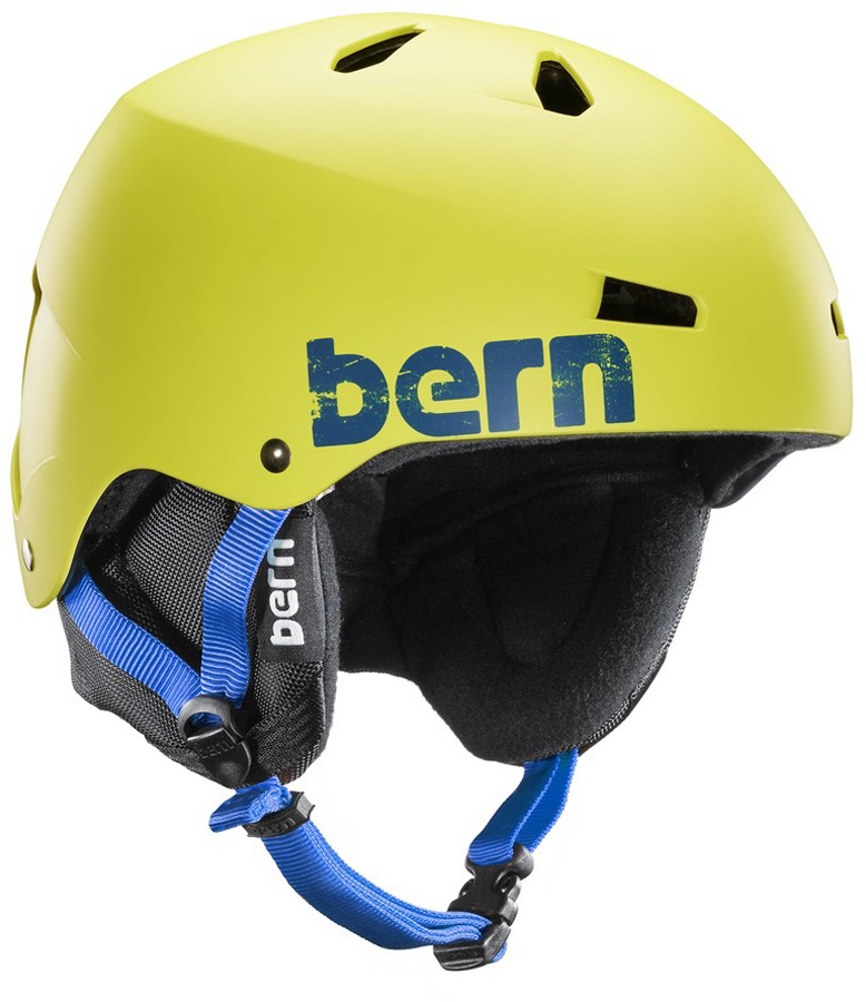 Bern Macon EPS Winter Ski/Snowboard Helmet, S, Neon Yellow