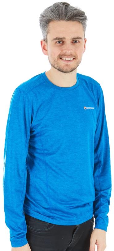 Montane Dart Technical Long Sleeve Base Layer Top, S Electric Blue