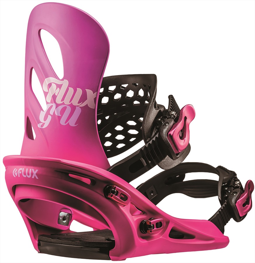Flux GU Women's Snowboard Bindings, S Pink 2019