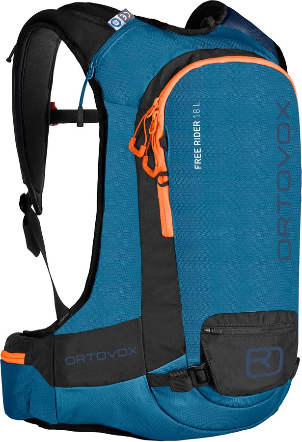 Ortovox Free Rider Ski/Snowboard Backpack, 18l Blue Sea