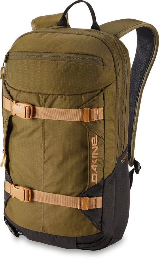 Dakine Mission Pro Snowboard/Ski Backpack, 18L Dark Olive/Black