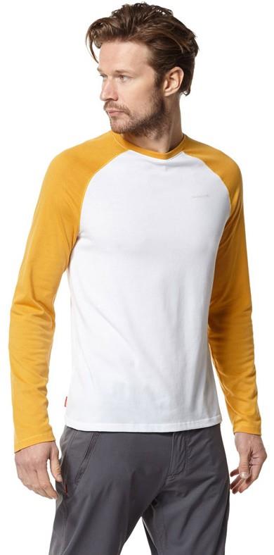 Craghoppers NosiLife Bayame II Long Sleeve T-shirt, XL Yellow & White