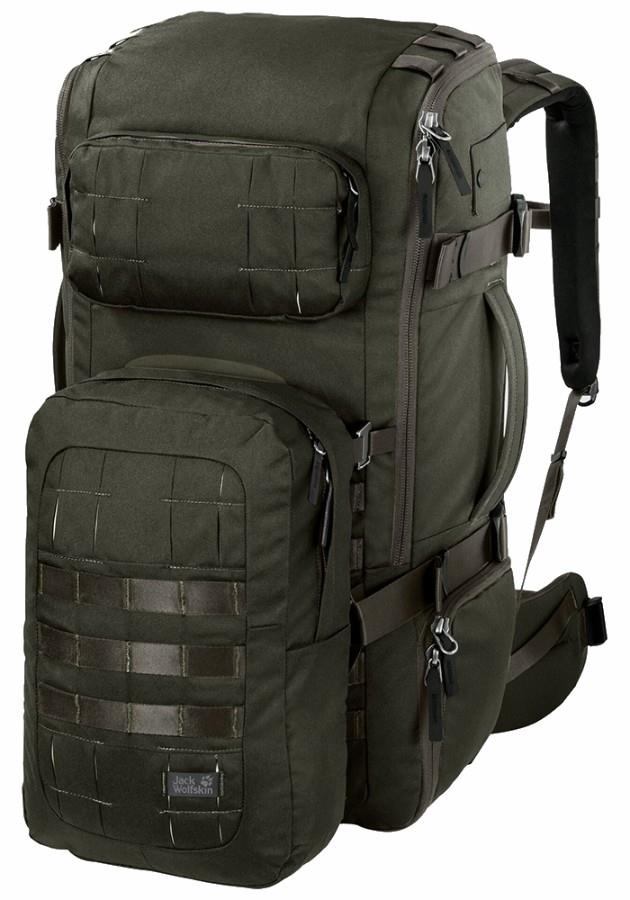 Jack Wolfskin TRT 65 Travel Backpack, 65L Pinewood