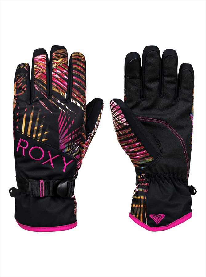 Roxy Jetty Women's Snowboard/Ski Gloves, M Night Palm