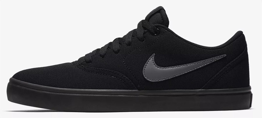 Nike SB Charge Solarsoft Canvas Skate Shoes, UK 6.5 Black