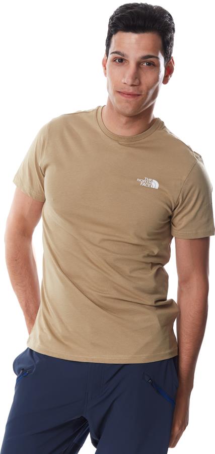 The North Face Simple Dome Men's Short Sleeve T-Shirt, S Kelp Tan