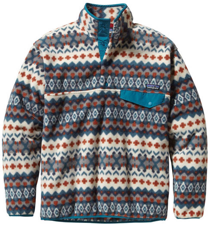Patagonia Synch Snap-T P/O Men's Fleece Pullover, M, Cliff Blue